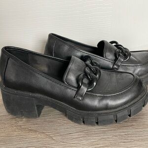 Black Chunky Loafers